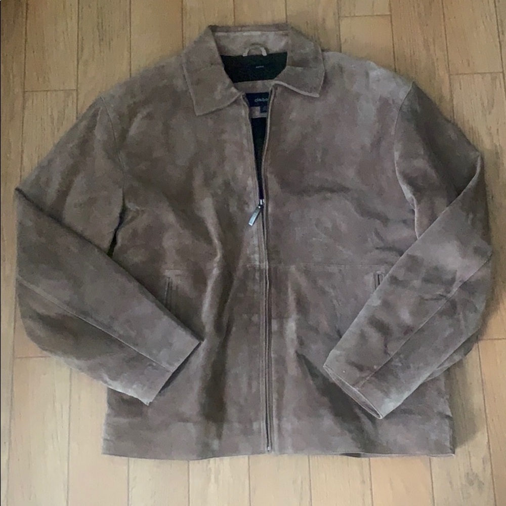 Liz Clairborne Brown Suede Jacket M EUC